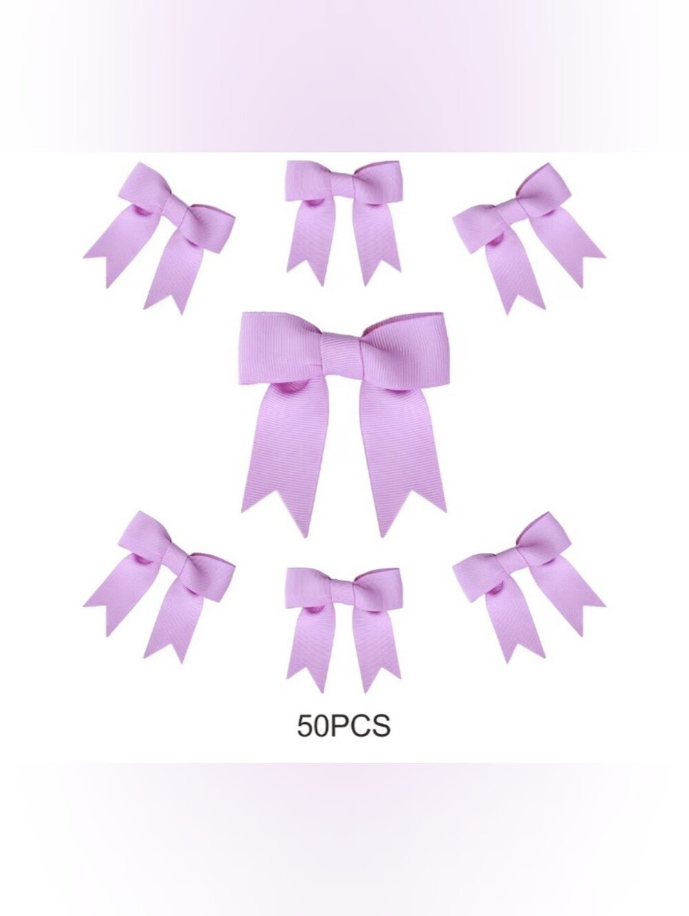 50 Pieces Pink Bows For Crafts